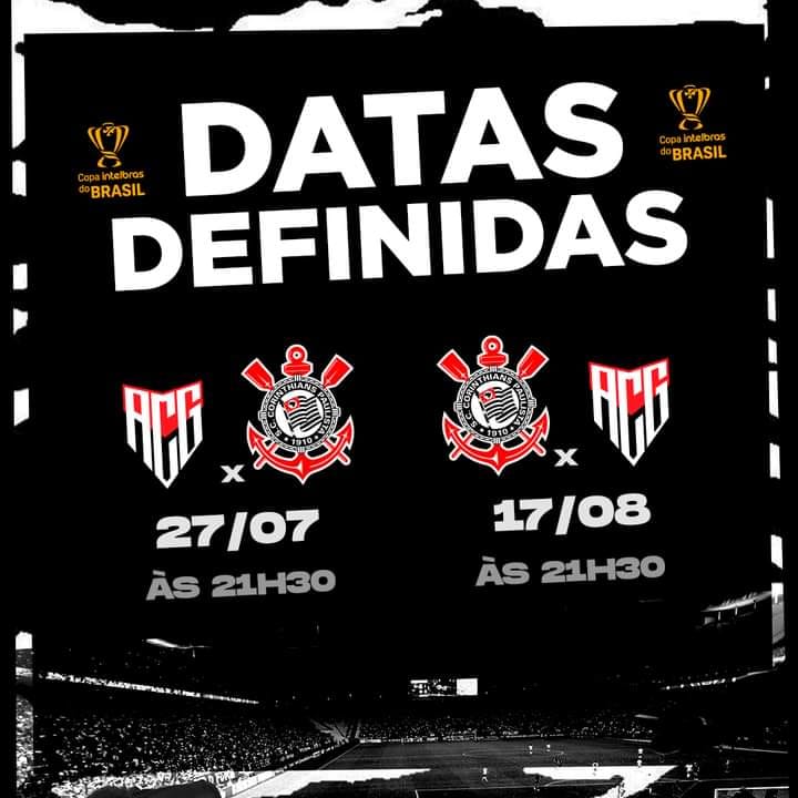 CBF marcou data e local para as partidas da Copa do Brasil para Corinthians x Atletico-GO