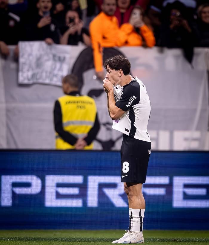 Rodrigo Garro comemorando o gol. - Foto Rodrigo Coca/ Agncia Corinthians