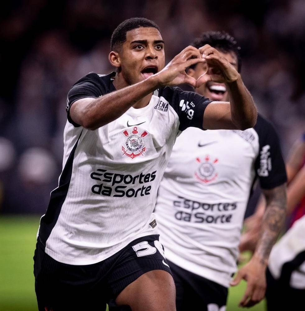 Gui Negao comemorando o gol marcado - Foto Agncia Corinthians