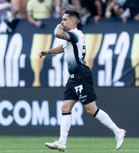 Igor Coronado comemorando o gol - Foto Rodrigo Coca/AG Corinthians