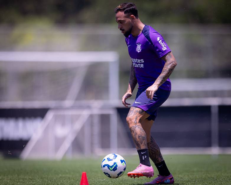 Maycon em treino do Corinthians - Foto: Rodrigo Coca/Ag Corinthians 