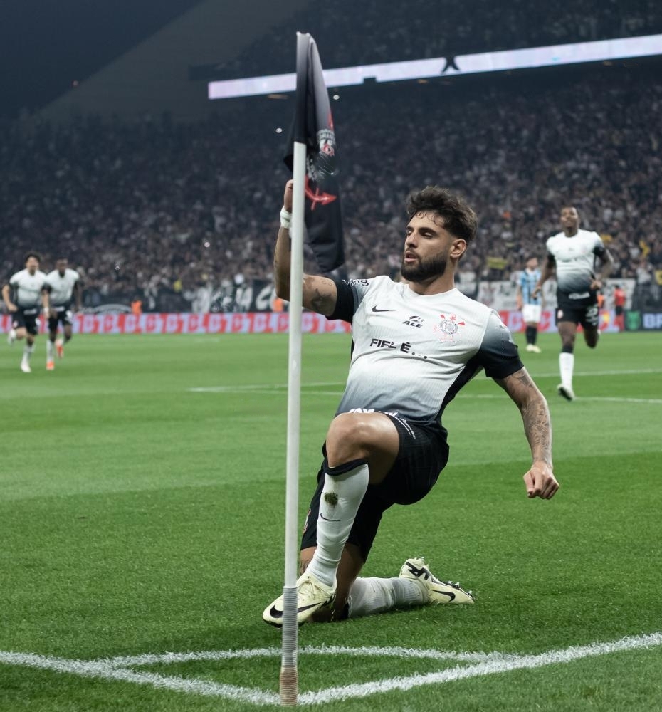 Yuri Alberto Comemorando o primeiro gol do Corinthians  -  Fotos: Rodrigo Coca/Agncia Corinthians