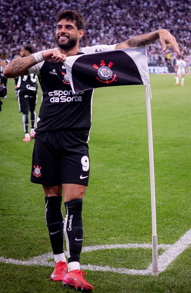 Yuri  Alberto comemorando o gol da partida - Foto: Rodrigo Coca/Agncia Corinthians