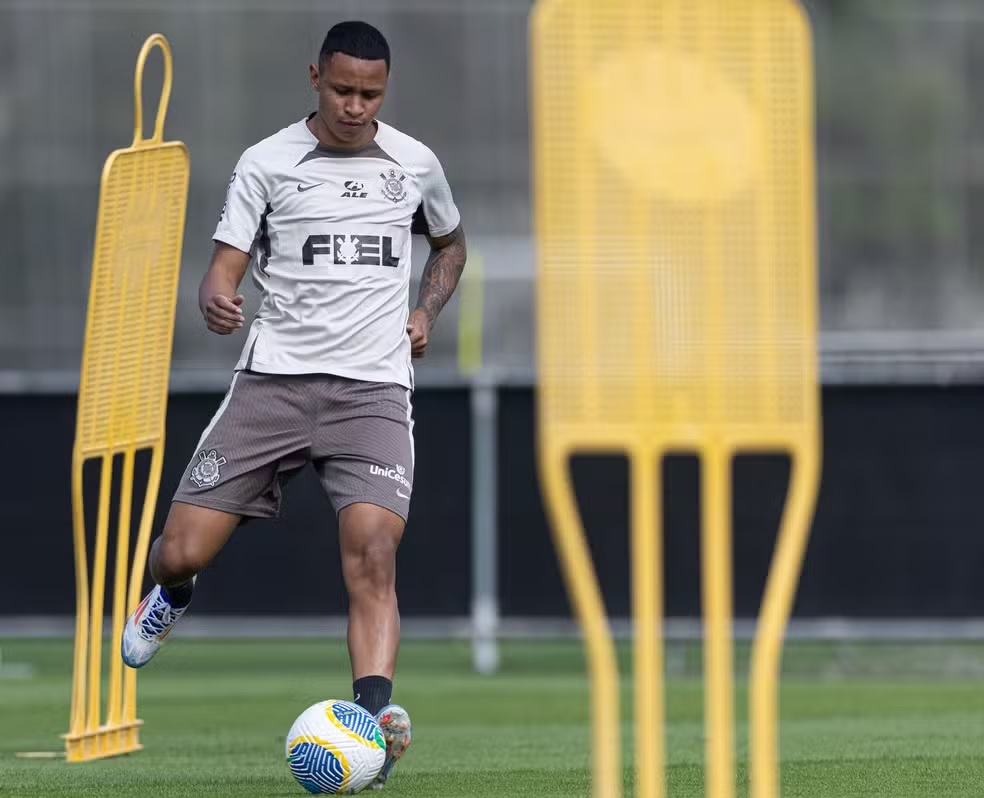 Arthur Sousa em treino do Corinthians Foto: Rodrigo Coca - Agncia Corinthians