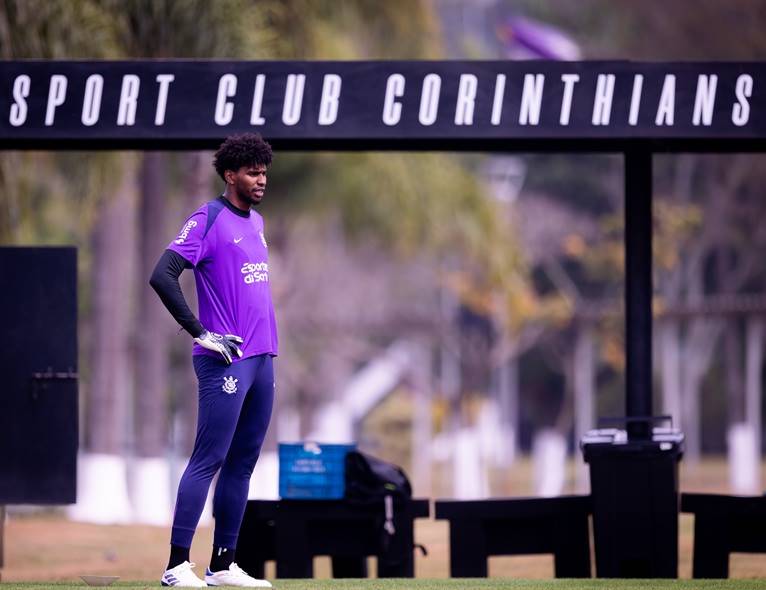 Hugo souza no treino - Foto Rodrigo Coca/Ag Corinthians
